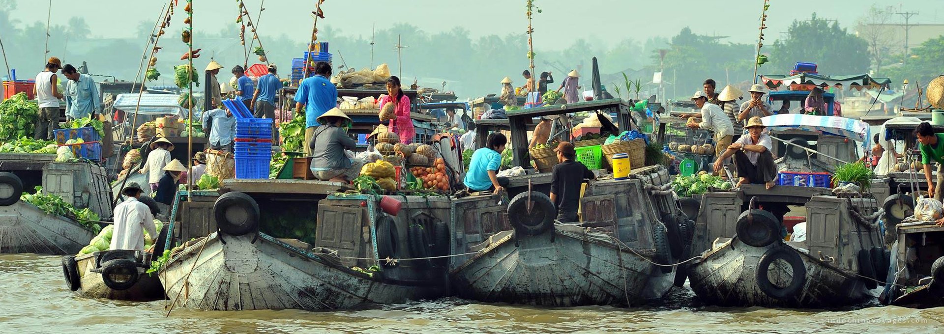 Mercado flotante de Cai Rang